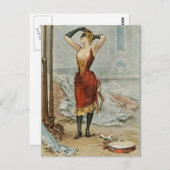 Classic Mardi Gras Woman Briefkaart (Voorkant / Achterkant)