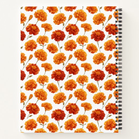Classic Marigold Pattern Name Notitieboek (Achterkant)