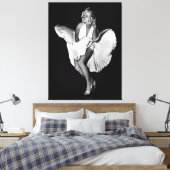 Classic Marilyn Monroe Canvas Afdruk (Insitu (Slaapkamer))