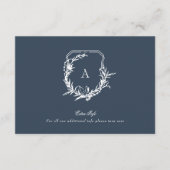 classic marineblauw wit  kuif details informatiekaartje (Voorkant)