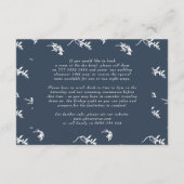 classic marineblauw wit  kuif details informatiekaartje (Achterkant)