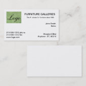 Classic Marmorino Groene Logo Visitekaartjes (Voorkant / Achterkant)