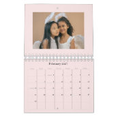 Classic Maroon Vrolijk Kerstfeest Kalender (Feb 2027)