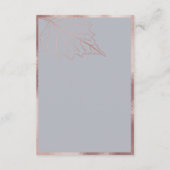 Classic Matt Roos Gold Leaves Trouwdetail Informatiekaartje (Achterkant)