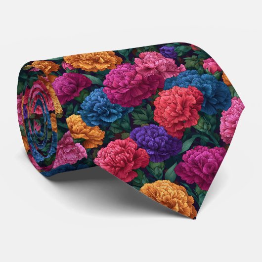 Classic Men Gifts Carnation Flower Stropdas (Opgerold)