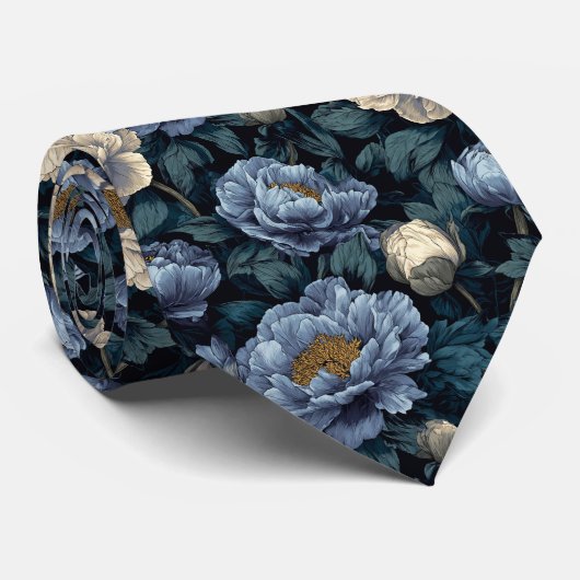 Classic Men Gifts Peonies Flower Stropdas (Opgerold)