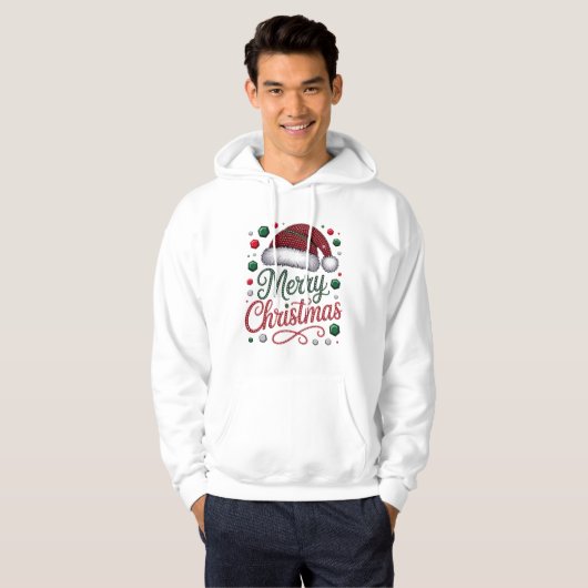 Classic Men’s Pullover Hoodie with Front Pocket (Voorkant volledig)
