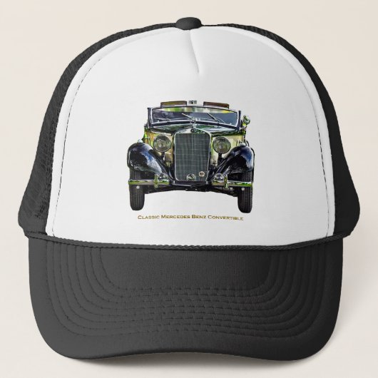 Classic Mercedes Benz Convertible  Trucker Pet (Voorkant)