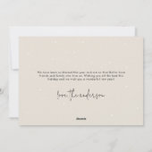 Classic Merry Antiek Stip White Feestdagenkaart (Achterkant)