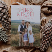 Classic Merry & Bright Photo Holiday Kaart