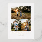 Classic Merry Christmas Arch Photo Folie Feestdagenkaart (Achterkant)