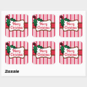 Classic Merry Christmas Pepermunt Stickers (Vel)
