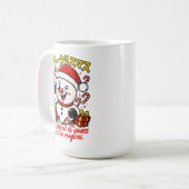 Classic Merry Christmas Snowman Mug Elegant Festiv Koffiemok (Voorkant links)