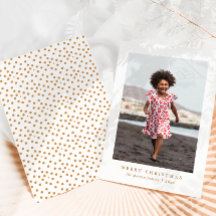 Classic Merry Christmas Stippen Vakantie Fotokaart