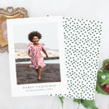 Classic Merry Christmas Stippen Vakantie Fotokaart