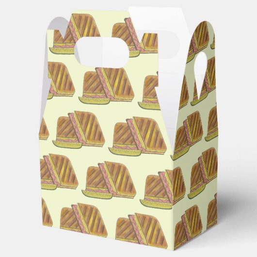 Classic Miami Cuban Sandwich Ham Pork Swiss Cheese Bedankdoosjes (Geopend)