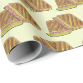 Classic Miami Cuban Sandwich Ham Pork Swiss Cheese Cadeaupapier (Rol Hoek)