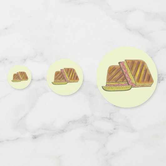 Classic Miami Cuban Sandwich Ham Pork Swiss Cheese Confetti (Voorkanten)