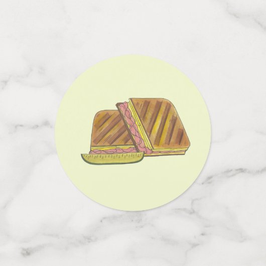 Classic Miami Cuban Sandwich Ham Pork Swiss Cheese Confetti (Kleine voorkant)