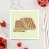 Classic Miami Cuban Sandwich Ham Pork Swiss Cheese Servet (Insitu)