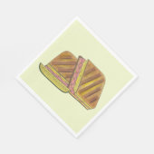 Classic Miami Cuban Sandwich Ham Pork Swiss Cheese Servet (Hoek)