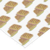 Classic Miami Cuban Sandwich Ham Pork Swiss Cheese Tafelkleed (Gekanteld)