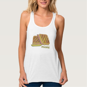 Classic Miami Cuban Sandwich Ham Pork Swiss Cheese Tanktop