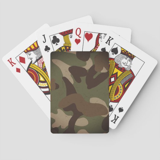 Classic Military Camo Pattern Pokerkaarten (Achterkant)