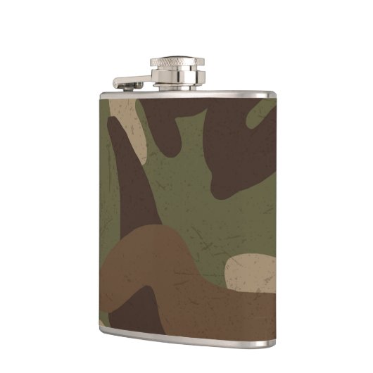 Classic Military Camouflage Pattern Heupfles (Links)
