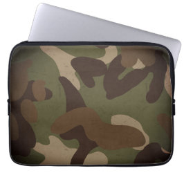 Classic Military Camouflage Pattern Laptop Sleeve