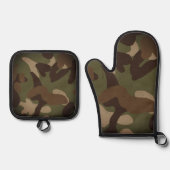 Classic Military Camouflage Pattern Ovenwant & Pannenlap Set (Voorkant)