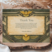 Classic Military Graduation Ceremony Bedankkaart