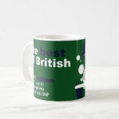 Classic Mini Cooper minimalistische mok kunst (Voorkant links)