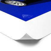 Classic Mini Cooper Poster Illustratie (Hoek)