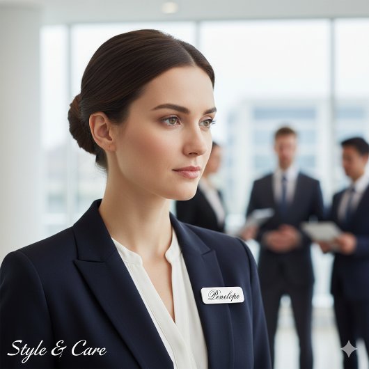 Classic Minimal Personalized Typography Custom Naamplaatje