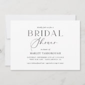 Classic Minimal Vrijgezellenfeest Feestuitnodiging Kaart (Voorkant)