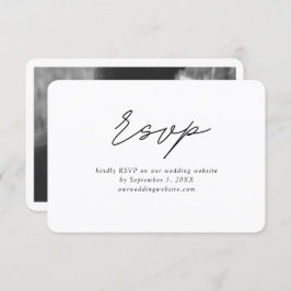 Classic Minimal Wedding RSVP Enclosure Kaart