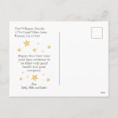 Classic Minimalist 2025 Nieuwjaar vakantie Kaart (Achterkant)