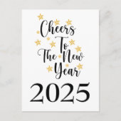 Classic Minimalist 2025 Nieuwjaar vakantie Kaart (Voorkant)