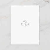 Classic Minimalist Eenvoudige dank u Behuizing Kaa Informatiekaartje (Achterkant)