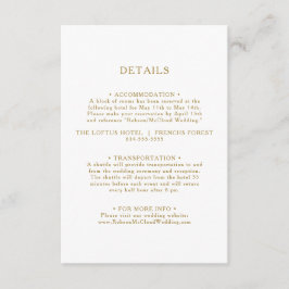 Classic Minimalist Gold Details Behuizing Kaart