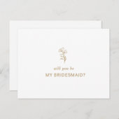 Classic Minimalist zal je mijn bruidsschat zijn Uitnodiging Briefkaart (Voorkant / Achterkant)