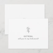 Classic Minimalist zal je mijn bruidsschat zijn Uitnodiging Briefkaart (Voorkant / Achterkant)