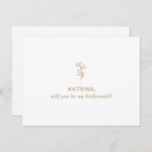 Classic Minimalist zal je mijn bruidsschat zijn Uitnodiging Briefkaart (Voorkant / Achterkant)