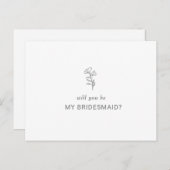 Classic Minimalist zal je mijn bruidsschat zijn Uitnodiging Briefkaart (Voorkant / Achterkant)