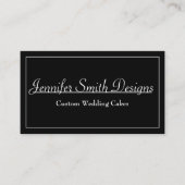 Classic minimalistisch zwart Visitekaartje voor th (Voorkant)