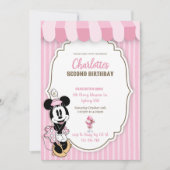 Classic Minnie ice cream shop invitation  (Voorkant)