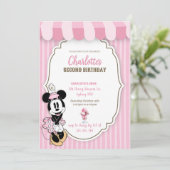 Classic Minnie ice cream shop invitation (Staand voorkant)