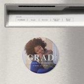 Classic Mint Afstuderen Foto en Naam Magneet (Insitu (Vaatwasser))