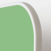 Classic Mint Groen Wit Monogram Initialen Pickleball Paddle (Links Detail)